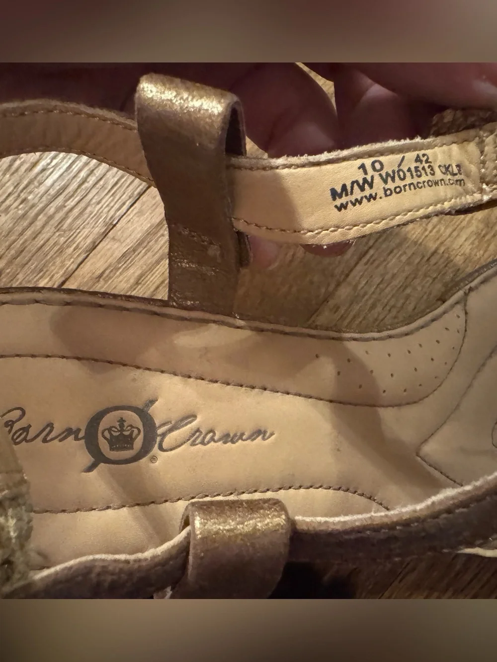 Born Metallic Bronze T-Strap Heels
